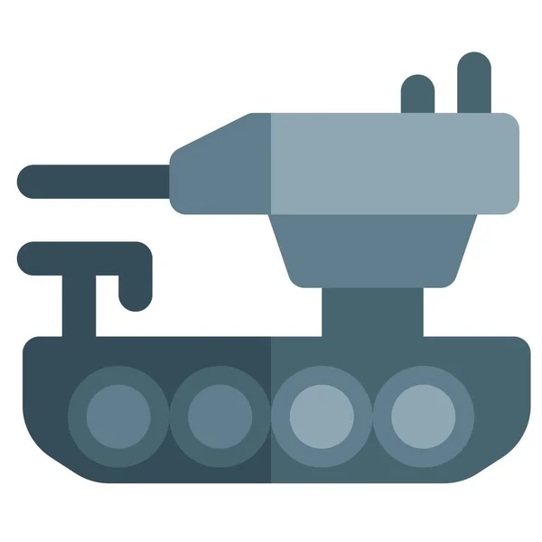 Tank Een Machtige Eenheid Het Slagveld — Stockvector