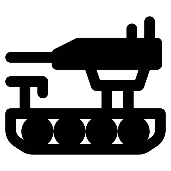 Танк Самое Мощное Подразделение Поле Боя — стоковый вектор