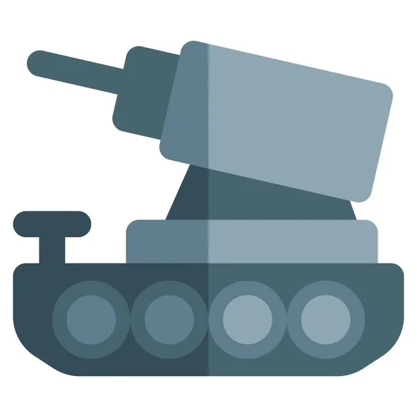 Tanque Veículo Combate Totalmente Controlado Blindado —  Vetores de Stock