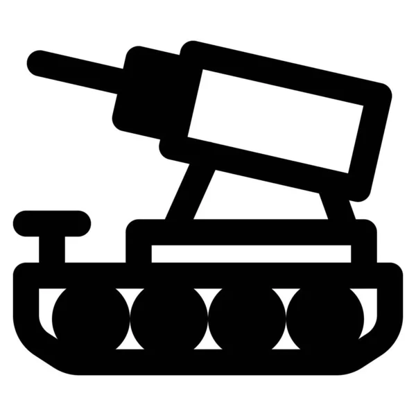 Panzer Ein Vollgepanzertes Kampffahrzeug — Stockvektor