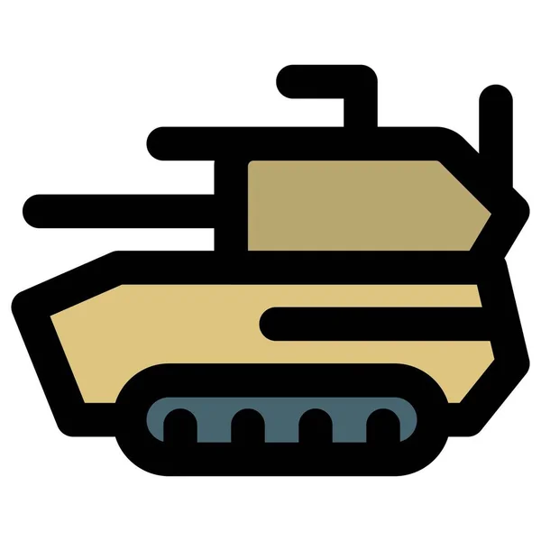 Pásové Obrněné Bojové Vozidlo Tank — Stockový vektor