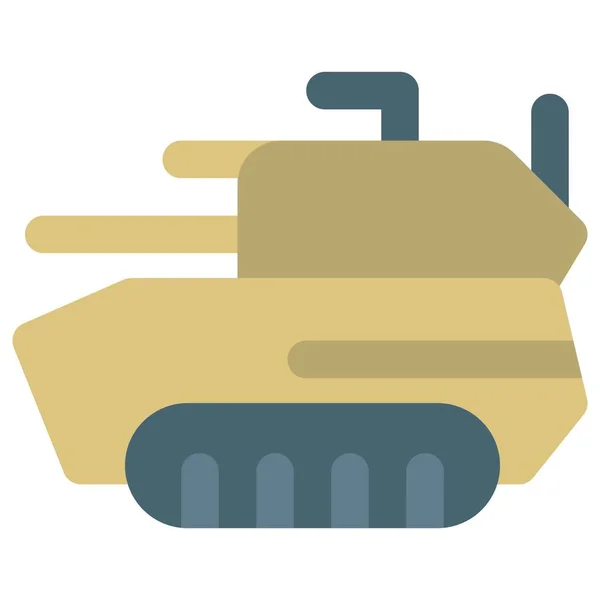 装甲戦闘車両 戦車を追跡 — ストックベクタ
