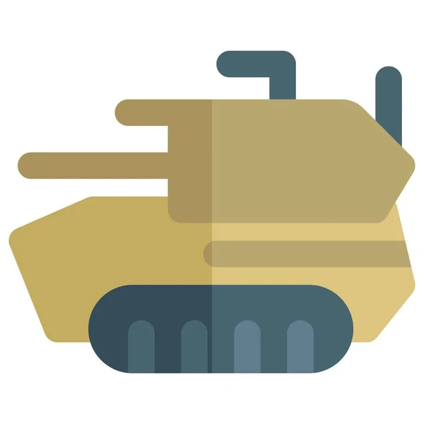 Vehículo Batalla Blindado Rastreado Tanque — Vector de stock