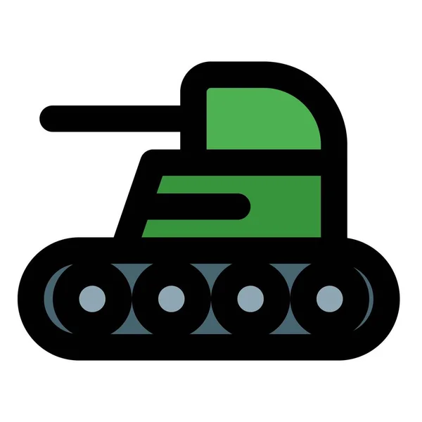 Een Krachtig Vernietigbaar Wapen Tank — Stockvector