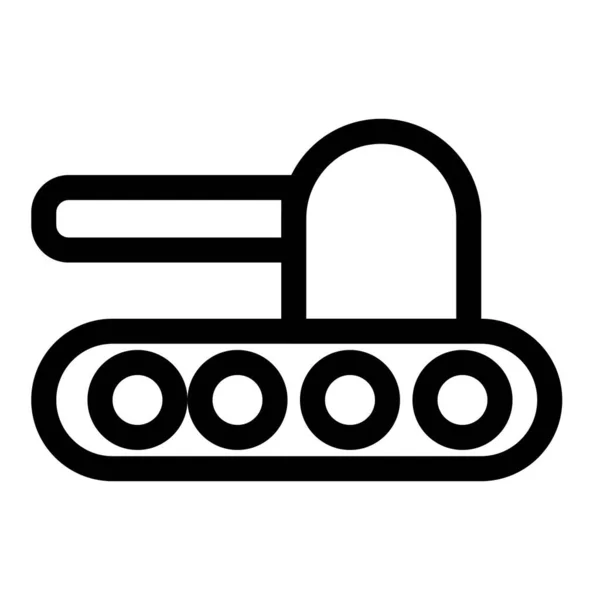 Main Battle Tank Designed Massive War — Stock Vector