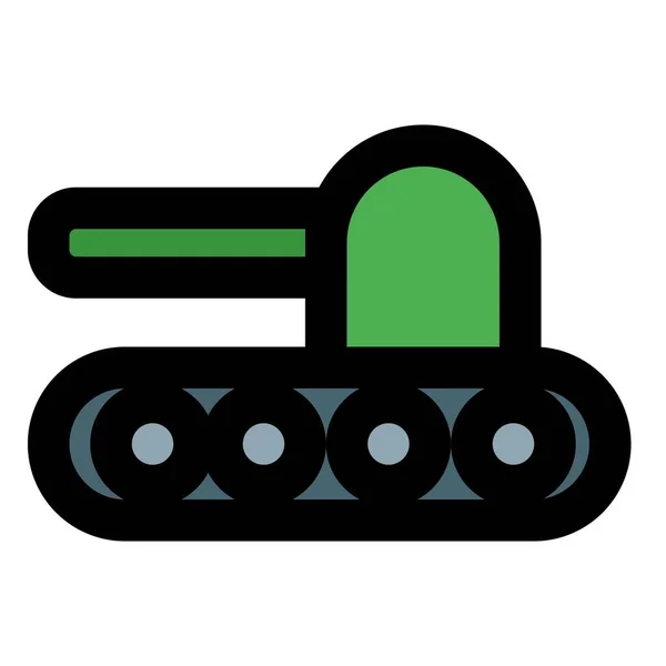 Kampfpanzer Für Massiven Krieg Konzipiert — Stockvektor