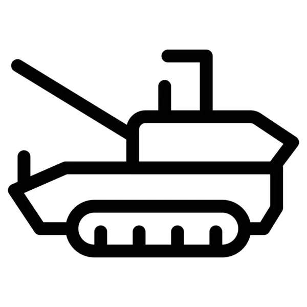 装甲と砲塔を備えた軍用車両 — ストックベクタ