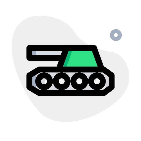 Powerful Main Battle Tank Cannon — Stock Vector