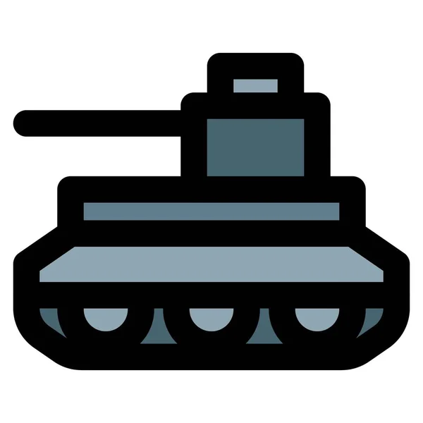 戦闘車両を装備した大砲 — ストックベクタ