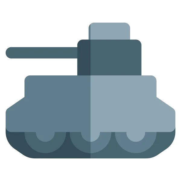 Massive Kanone Mit Kampffahrzeug Ausgerüstet — Stockvektor