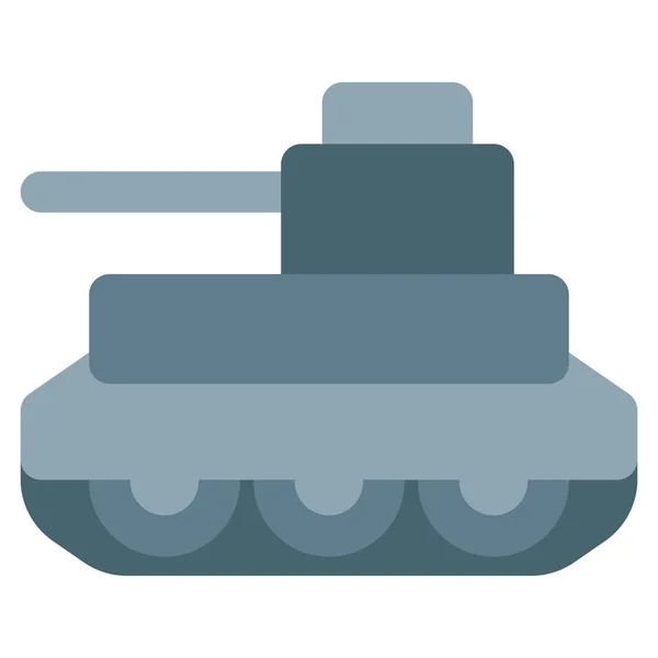 配备战斗车的大型大炮 — 图库矢量图片