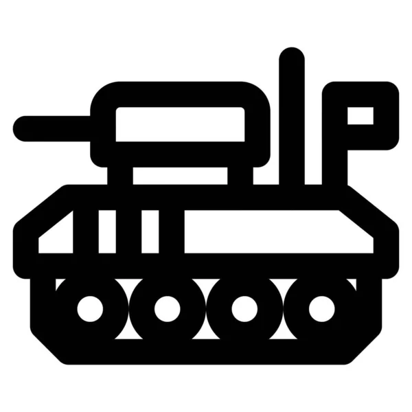Schwerer Panzer Für Kampfeinsätze — Stockvektor