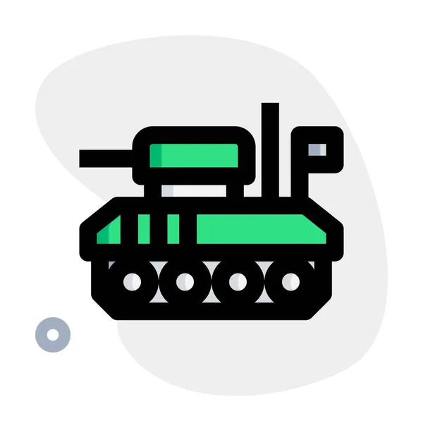 用于执行战斗任务的重型坦克 — 图库矢量图片