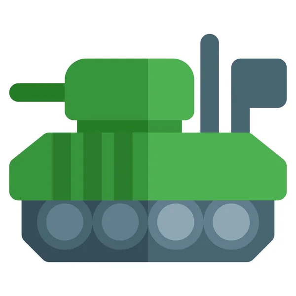 Zware Tank Voor Het Uitvoeren Van Gevechtsmissies — Stockvector