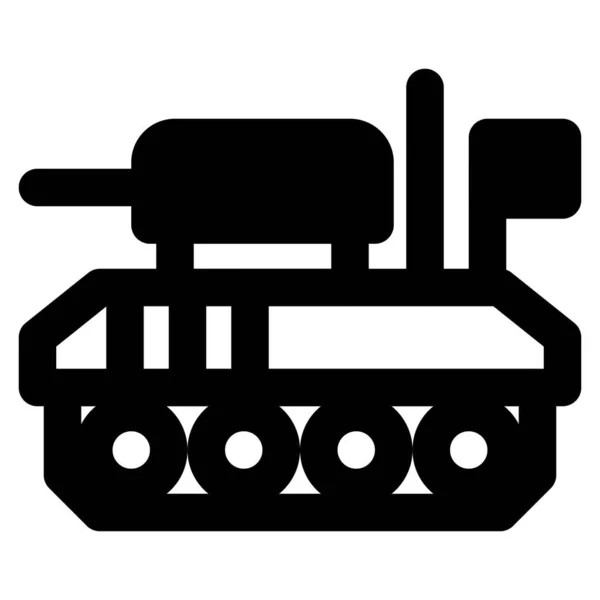 戦闘任務を行うように設計された重戦車 — ストックベクタ