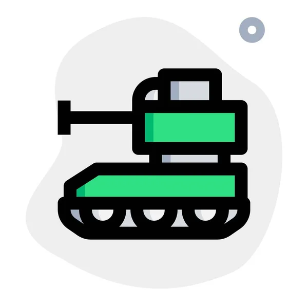 Een Krachtig Vernietigbaar Wapen Tank — Stockvector