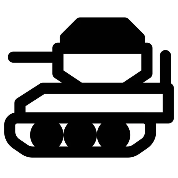 Armádní Bojový Tank Připraven Útoku — Stockový vektor