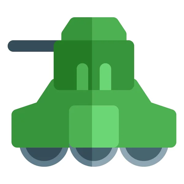 強力な銃と鎧を装備タンク — ストックベクタ