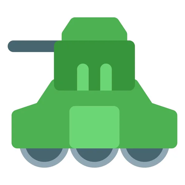 Tank Utrustad Med Kraftfulla Vapen Och Rustning — Stock vektor