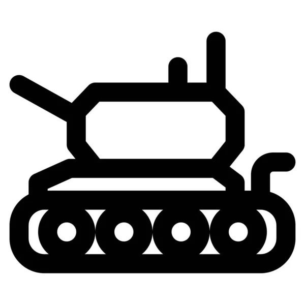 Tank Eine Massive Zerstörungsmaschine — Stockvektor