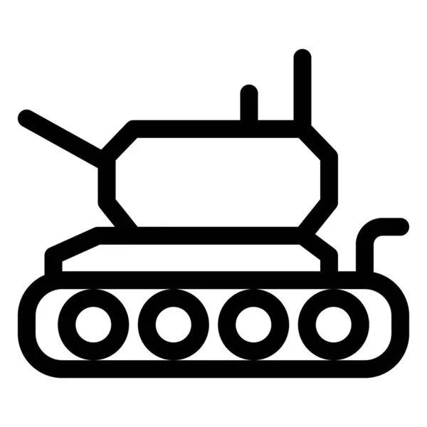 Tank Une Machine Destruction Massive — Image vectorielle