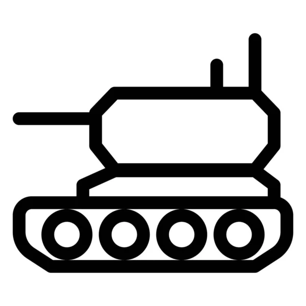 Militär Stridsvagn Redo För Strejk — Stock vektor