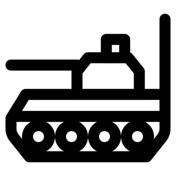 Vehículo Blindado Combate Tanque — Vector de stock