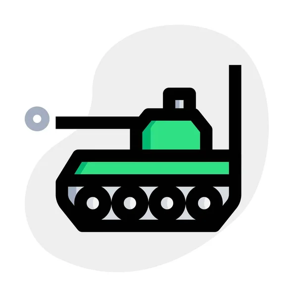 Ein Gepanzertes Kampffahrzeug Panzer — Stockvektor
