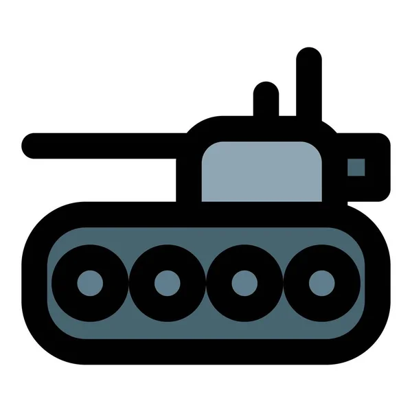 Hlavní Bojový Tank Nebo Univerzální Tank — Stockový vektor