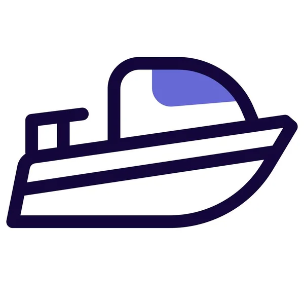Високошвидкісний Круїзний Човен Подорожі — стоковий вектор