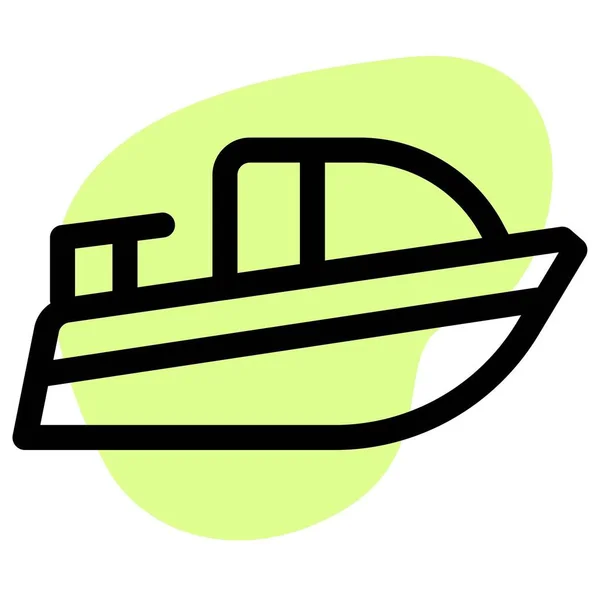 Cabin Cruiser Perahu Berkecepatan Tinggi - Stok Vektor
