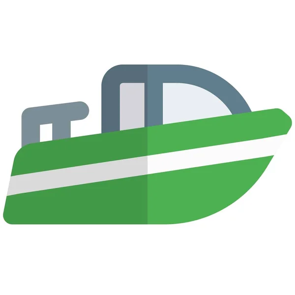 Kabinenkreuzer Ein Hochgeschwindigkeitsboot — Stockvektor