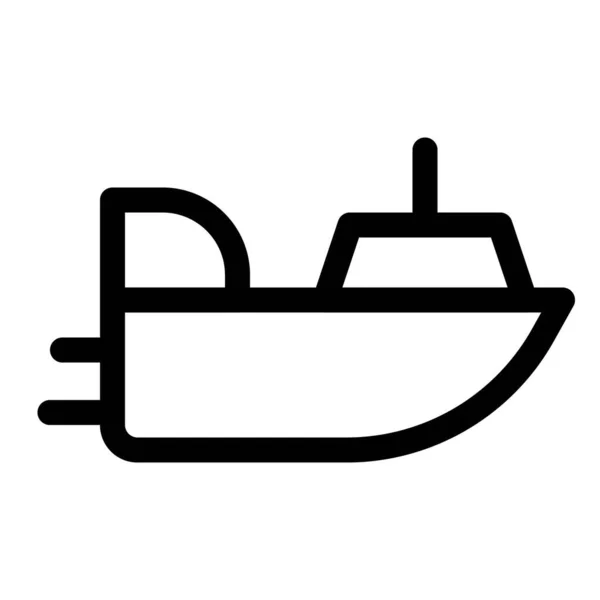 Вид Збоку Вітрильного Човна — стоковий вектор