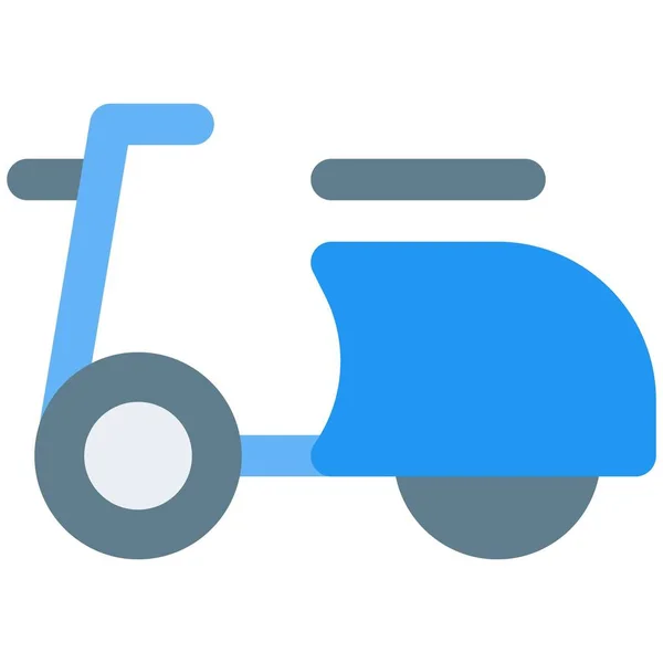 Scooter Kişisel Taşımacılığıyla Ünlüdür — Stok Vektör