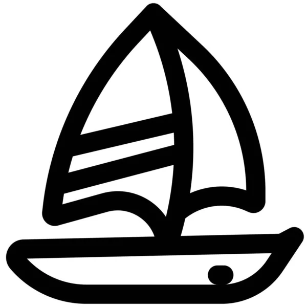 貨物の運搬に利用される帆船 — ストックベクタ