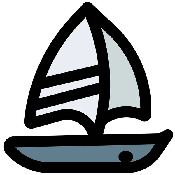 Zeilboot Gebruikt Voor Scheepvaart Lading — Stockvector