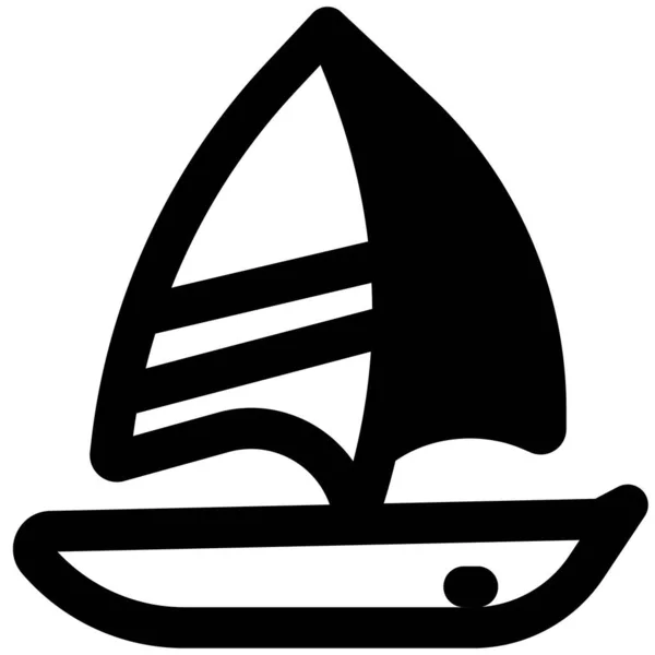 Zeilboot Gebruikt Voor Scheepvaart Lading — Stockvector