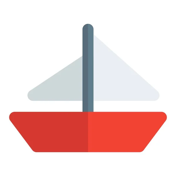 Plachetnice Běžné Rekreační Plavidlo — Stockový vektor
