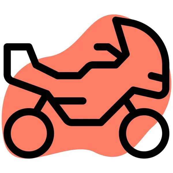 流行のハンドルバー付きバイク — ストックベクタ