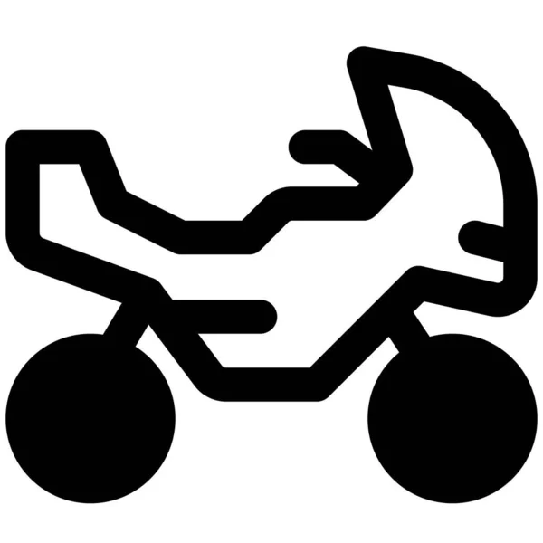 Мотоцикл Модним Кермом — стоковий вектор