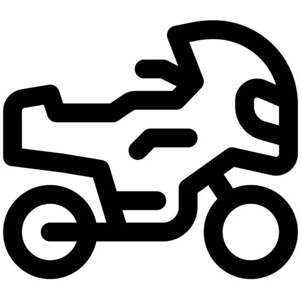 Стильний Мотоцикл Більш Швидкої Їзди — стоковий вектор