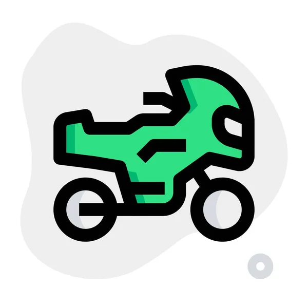Daha Hızlı Gitmek Için Şık Motorsiklet — Stok Vektör
