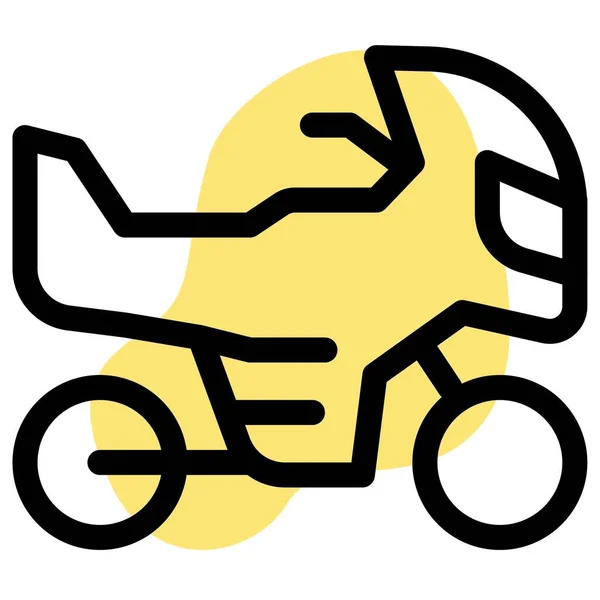 Motocykl Vozidlo Používané Přepravě Osob — Stockový vektor