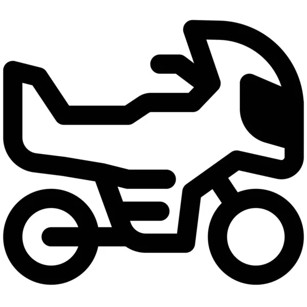 Sepeda Motor Digunakan Untuk Mengangkut Orang - Stok Vektor