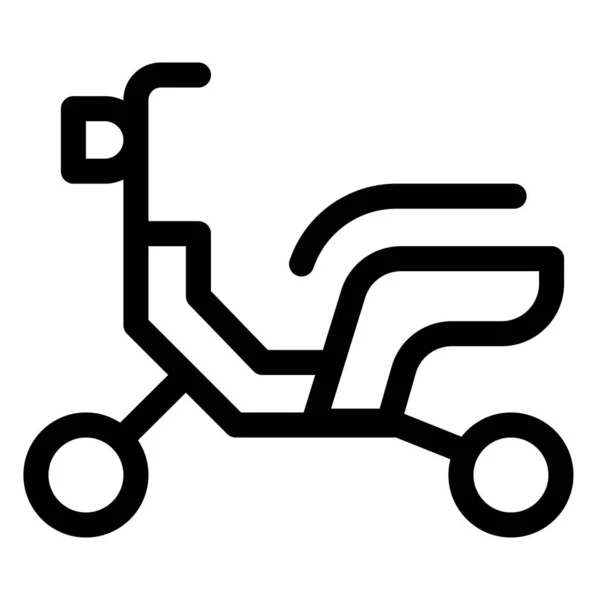 Moped Lehký Kompaktní Motocykl — Stockový vektor