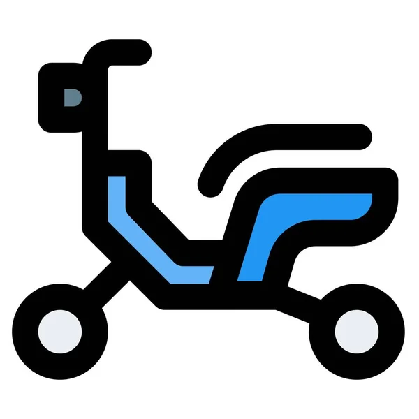 Moped Lekki Kompaktowy Motocykl — Wektor stockowy