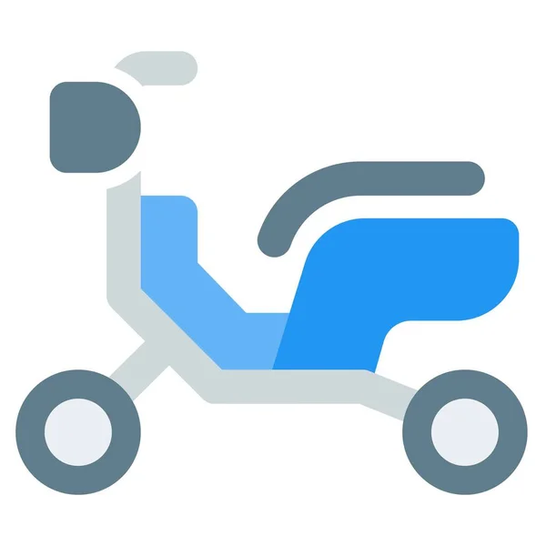 Moped Moto Ligera Compacta — Vector de stock