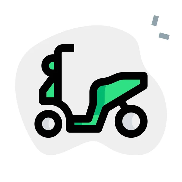 Moped Ein Kompaktes Kraftfahrzeug — Stockvektor