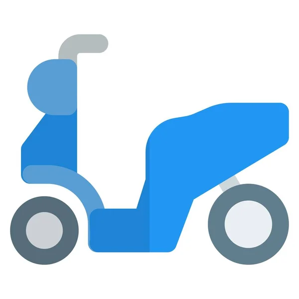 Bicicleta Trapeada Vehículo Motor Compacto — Vector de stock