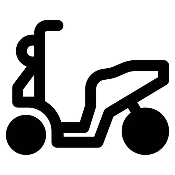 Moped Rower Kompaktowy Pojazd Silnikowy — Wektor stockowy